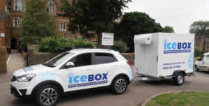 icebox-car-pulling-and-icebox-trailer-on-the-road